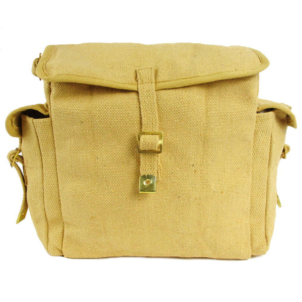 Waxed Canvas & Leather Toiletry Bag - Khaki / Black – Mai Soli