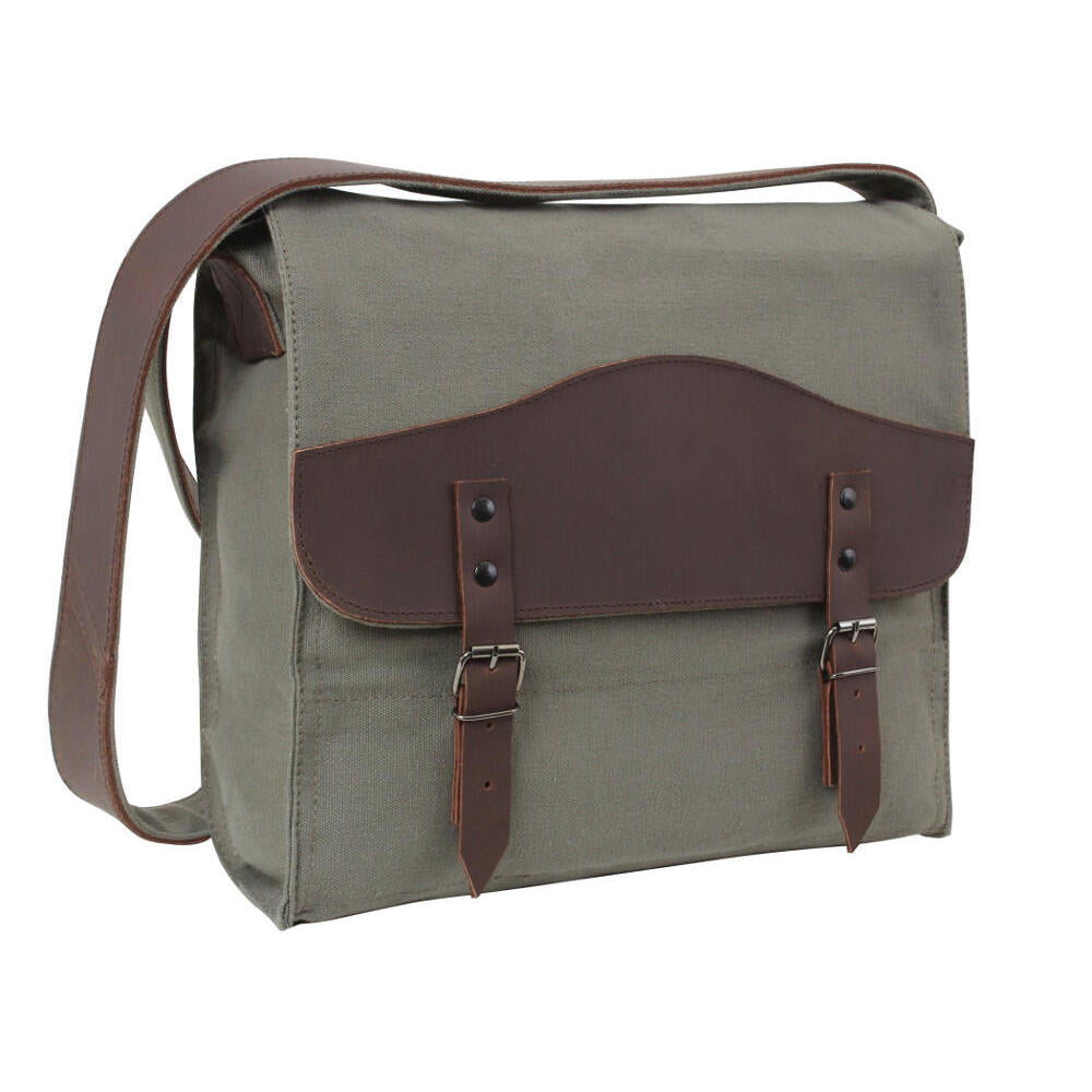 Vintage Canvas & Leather Bag | Army and Outdoors - Army & Outdoors