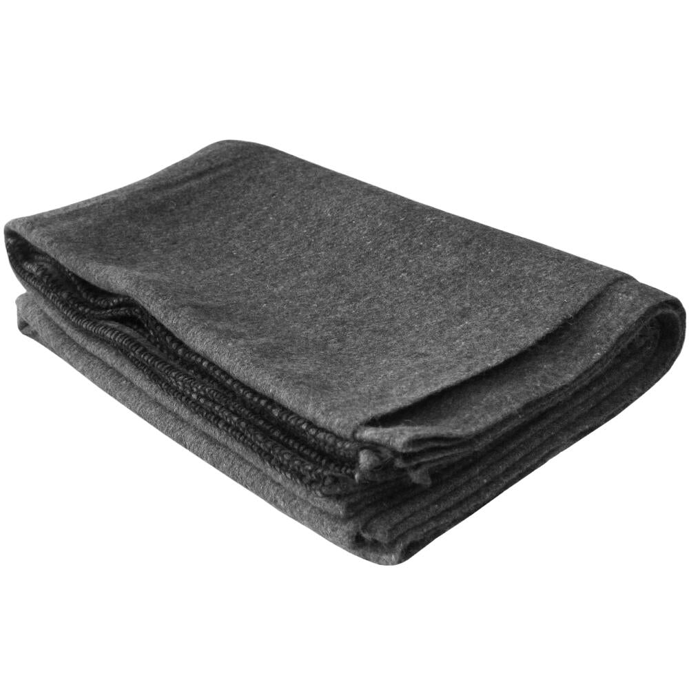 Grey Wool Blend Blanket - Army & Outdoors