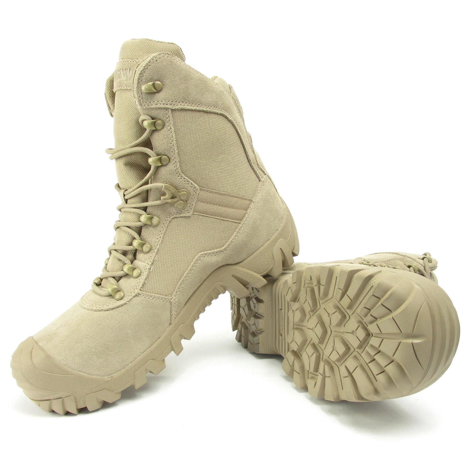 tan army boots