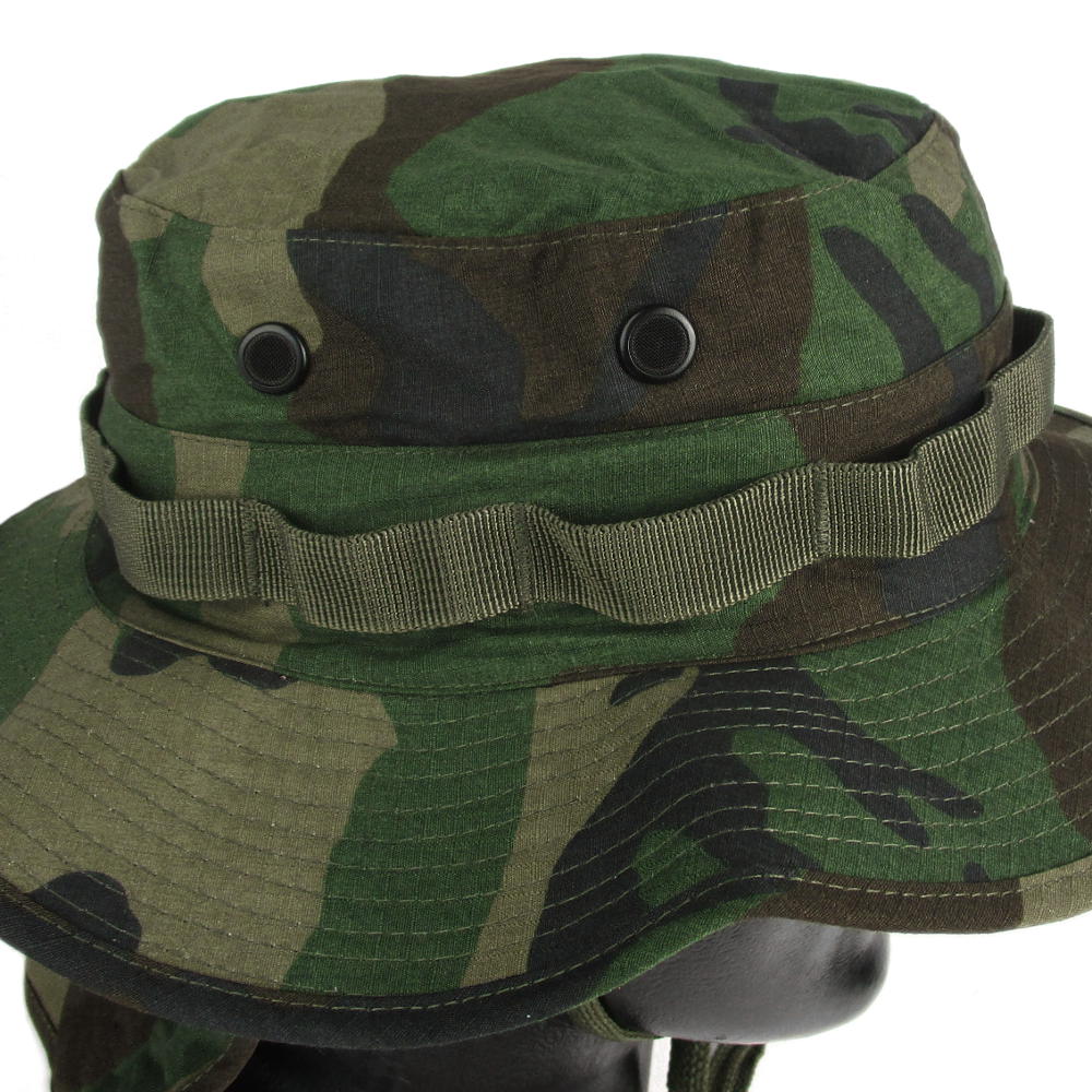 Woodland Boonie Hat with Neck Flap - Army & Outdoors