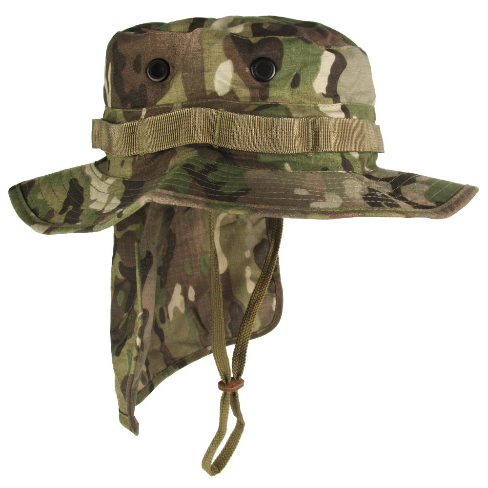 Multicam Boonie Hat with Neck Flap - Army & Outdoors