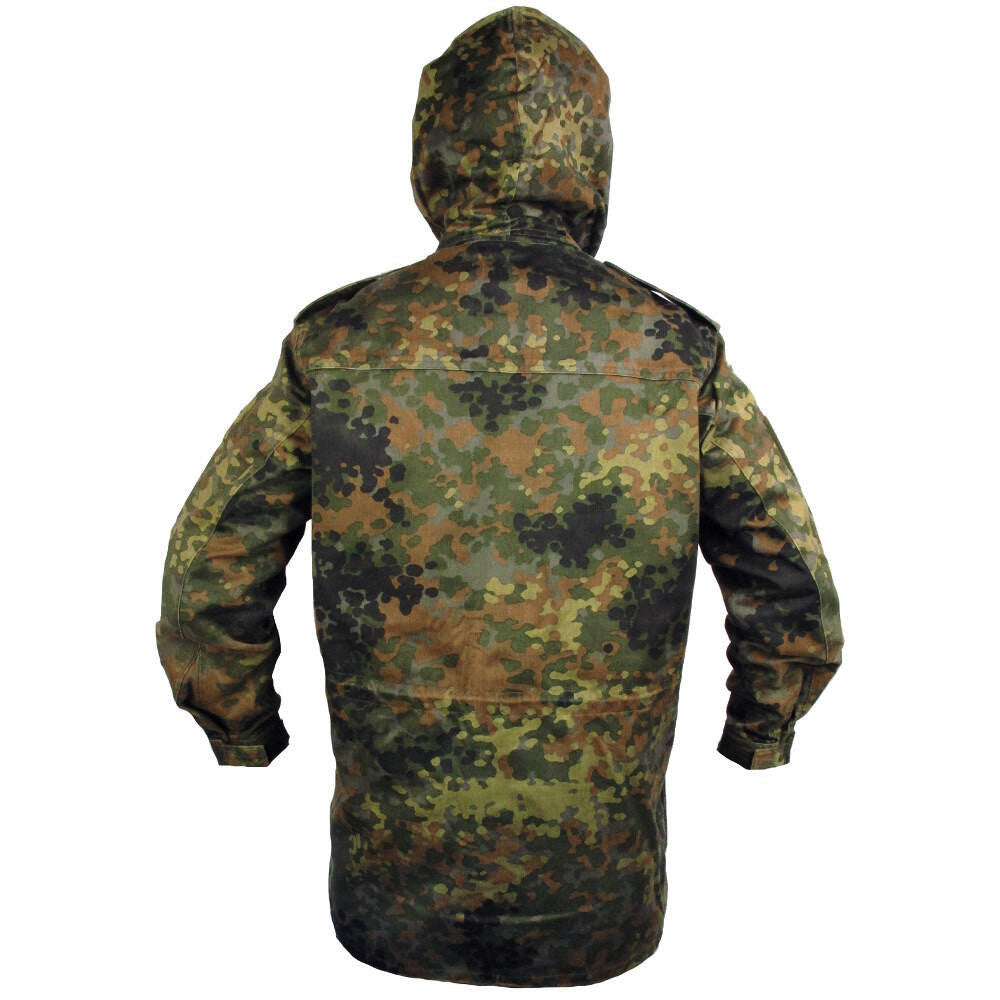 German Flecktarn Parka No Liner - New - Army & Outdoors