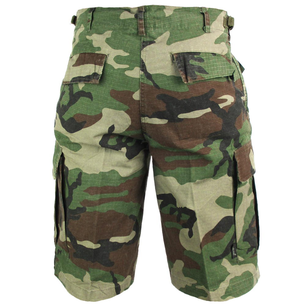 Woodland Camo Ripstop Shorts - Army & Outdoors