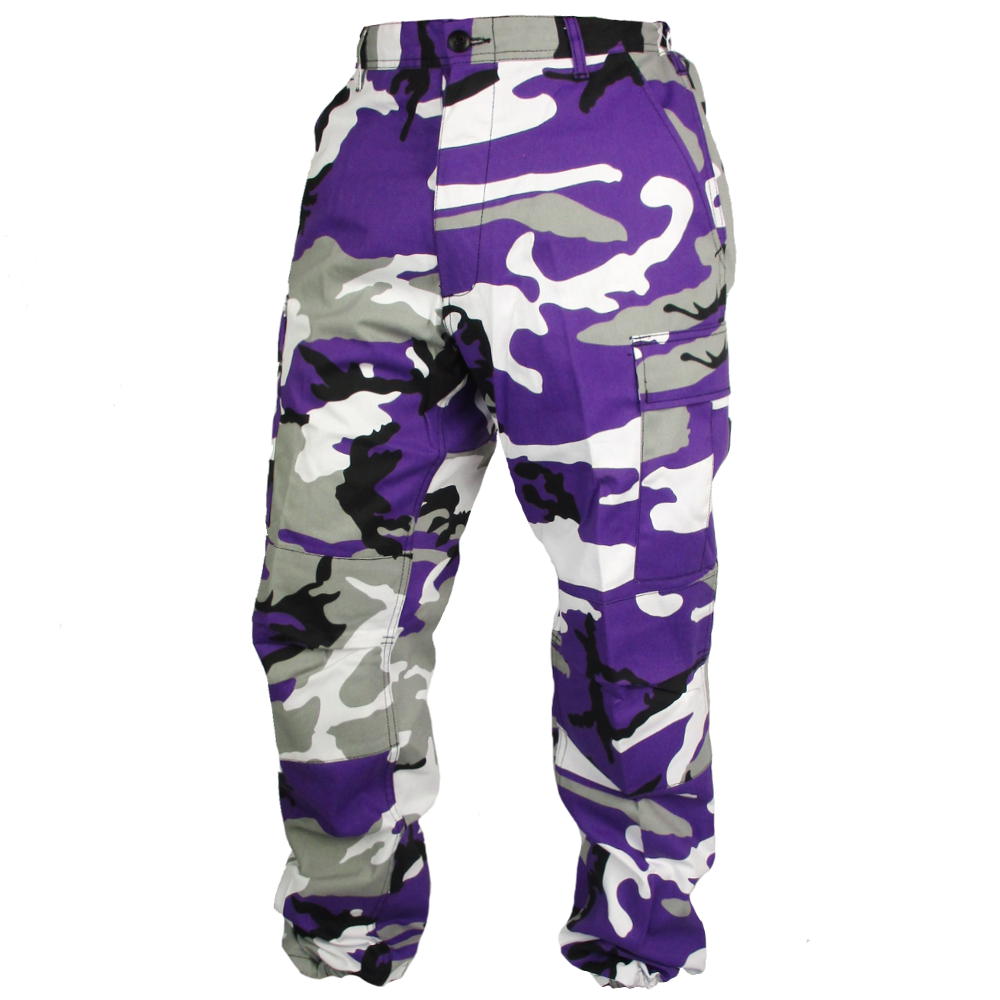 Tactical Camouflage BDU Pants - Purple - Army & Outdoors