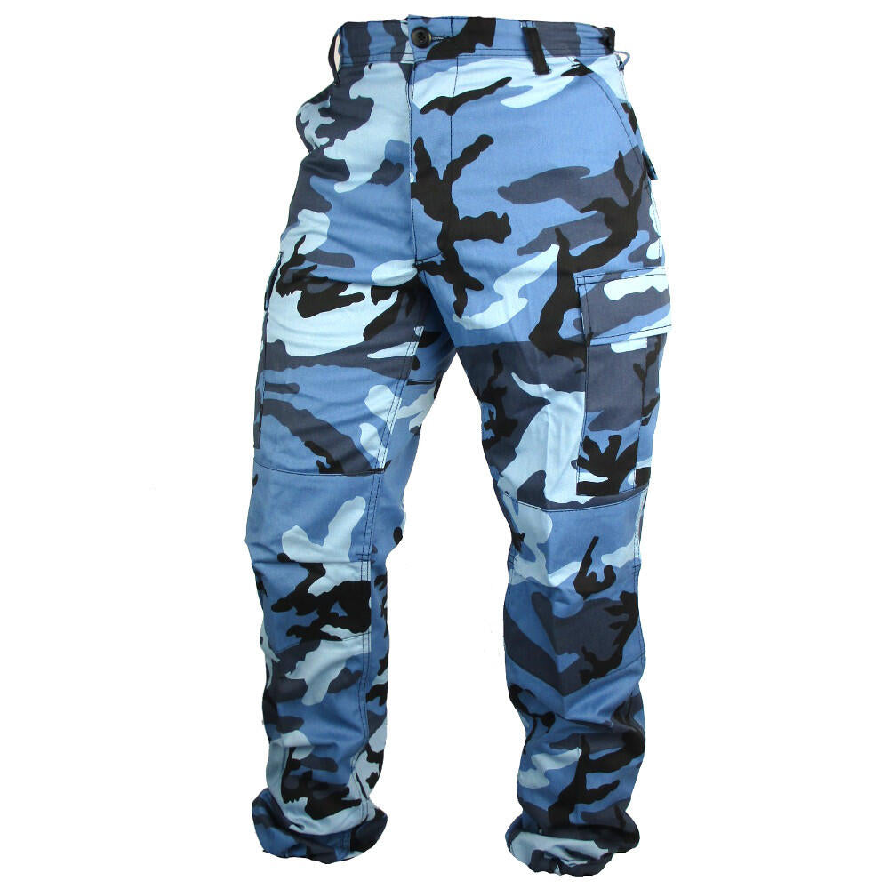 Tactical Camouflage Bdu Pants Sky Blue Army And Outdoors