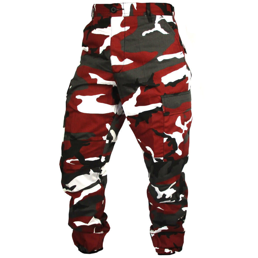 Tactical Camouflage BDU Pants - Red - Army & Outdoors