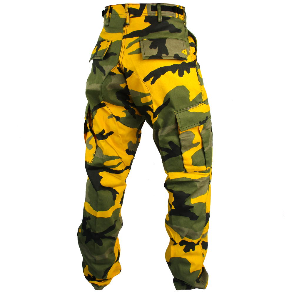 Tactical Camouflage BDU Pants - Yellow - Army & Outdoors