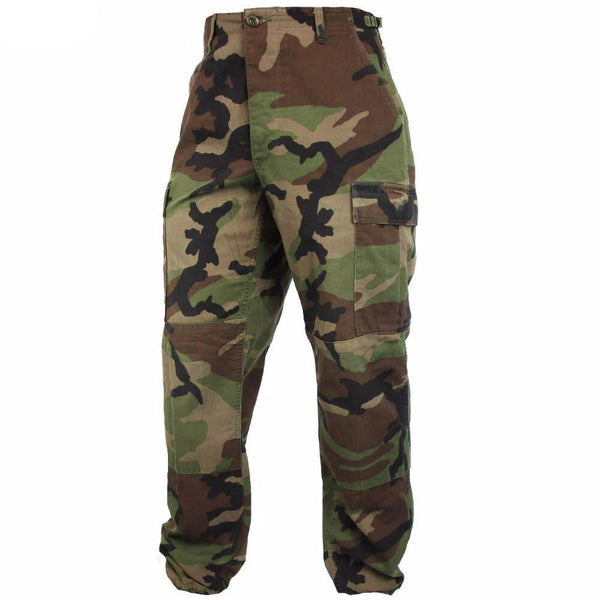 USGI ARMY BDU PANTS HOT WEATHER TROUSERS SUMMER RIPSTOP WOODLAND FOREST  CAMO  Inox Wind