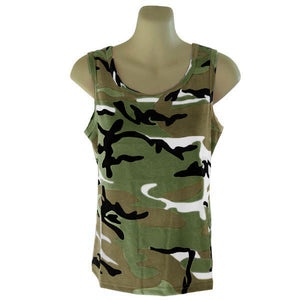 military green men tank top