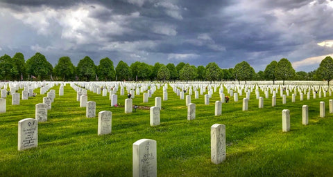 Gravestones at Fort Snelling Cemetery