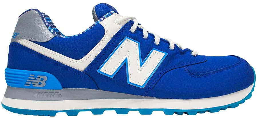 new balance 574 blue white