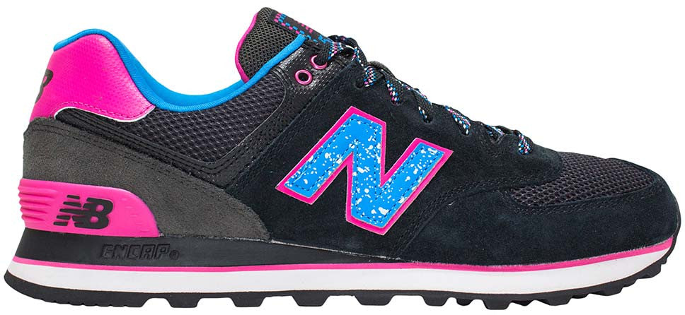 new balance 574 blue pink teal