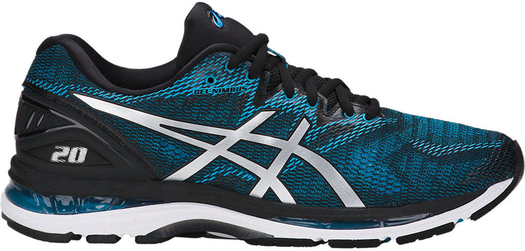 asics black gel nimbus 20