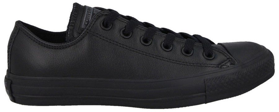 converse all star ox leather monochrome black