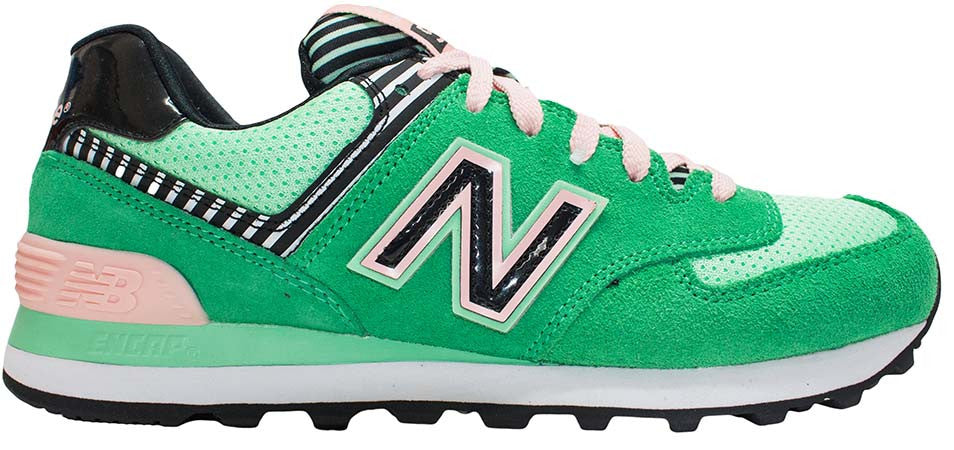 green and pink new balance