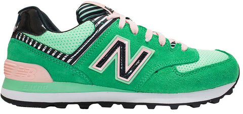 new balance 574 green and pink