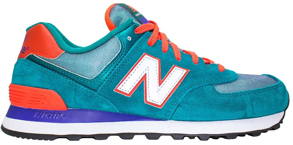 new balance 574 blue and green