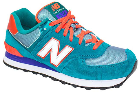 new balance 574 green and orange