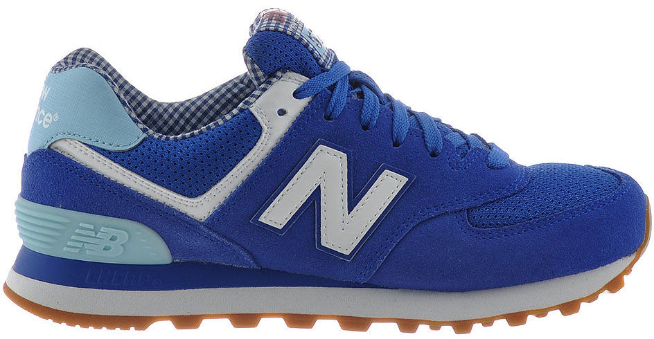 new balance 574 blue white