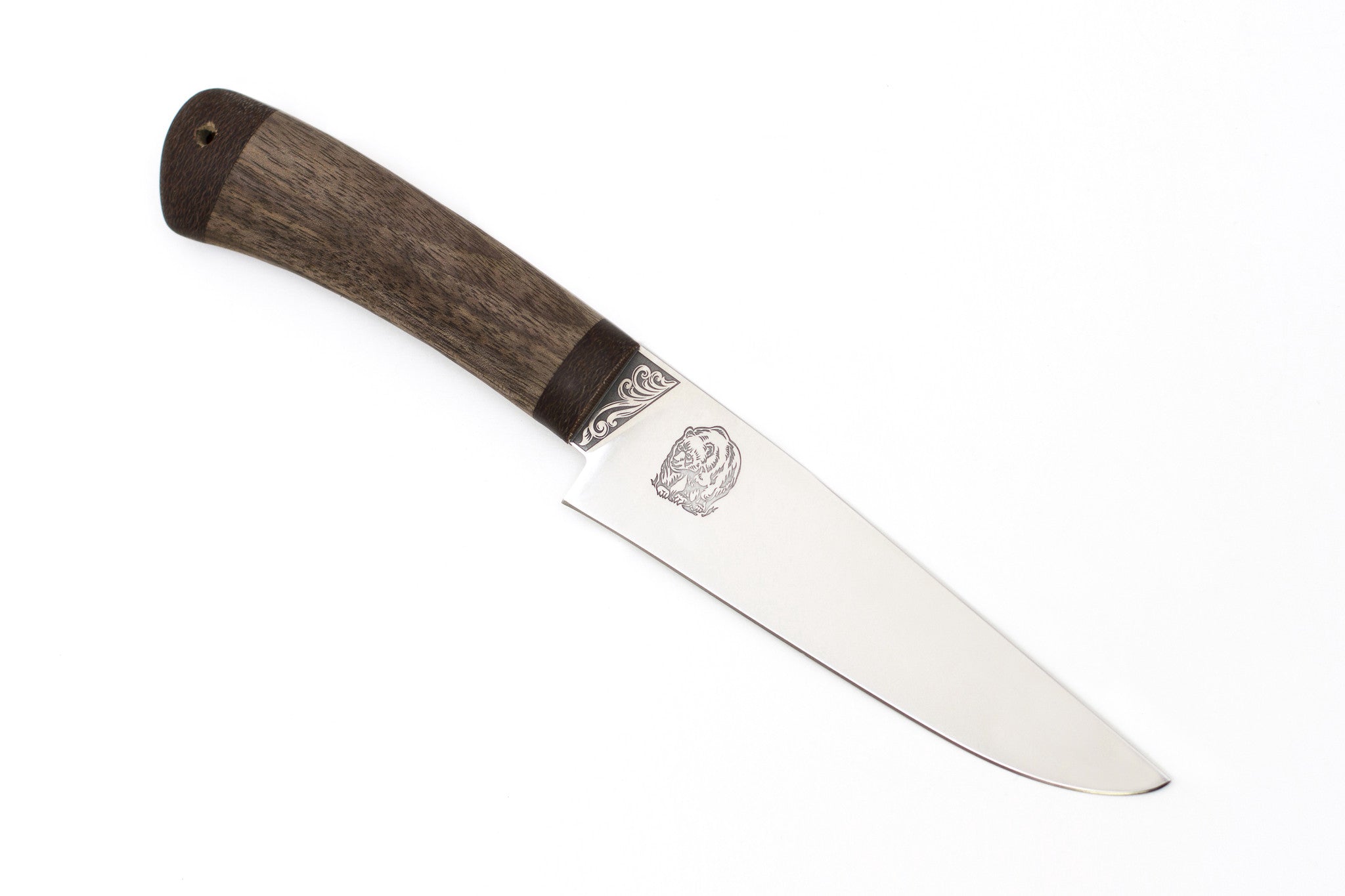 A&R, Baribal, Hunting, Fixed, 95X18 Stainless, Wood - Russian Blades