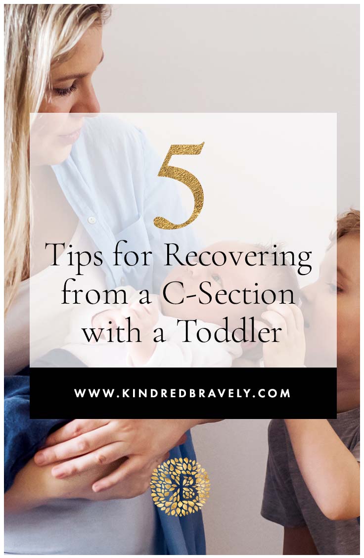 C-section with toddler