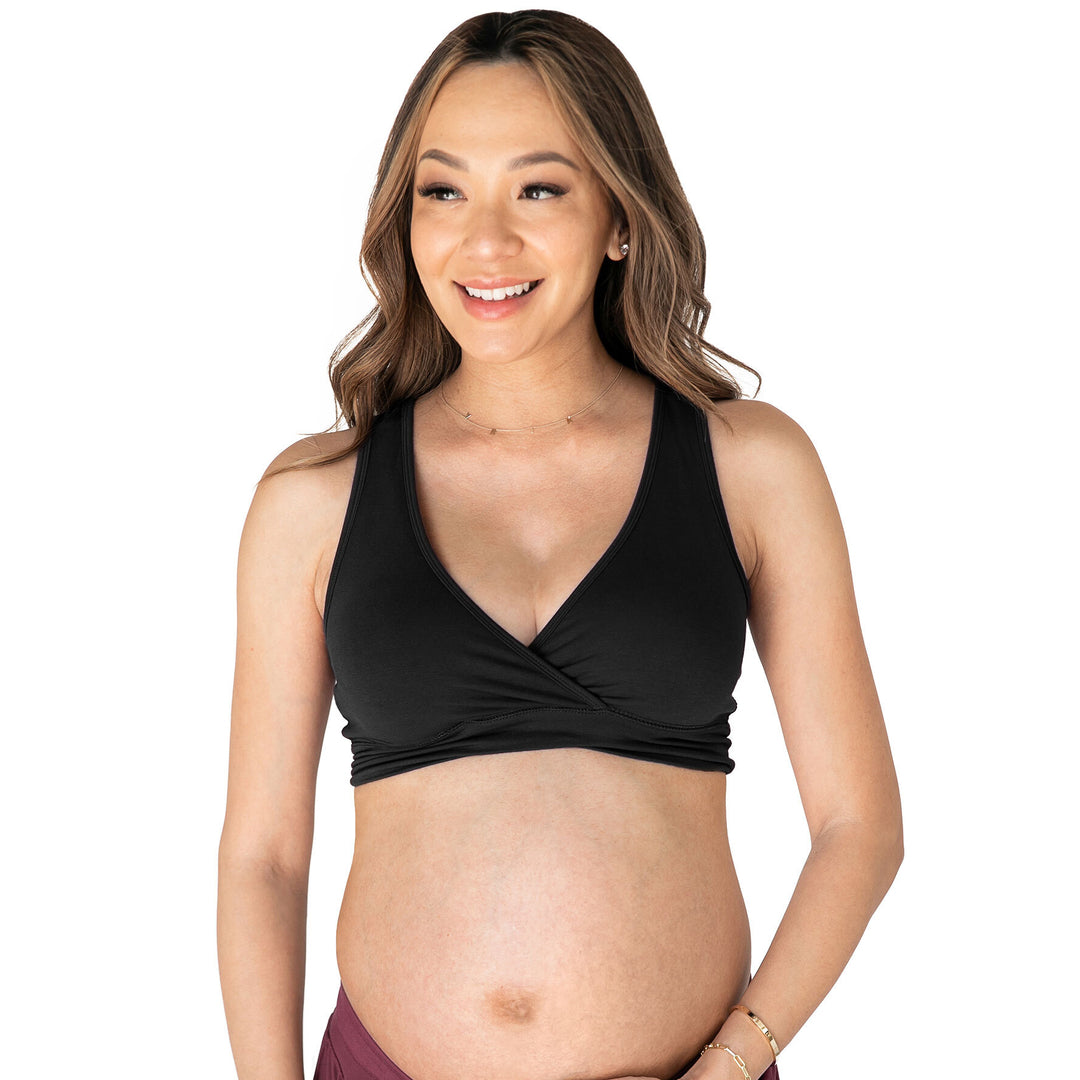 Kindred Bravely French Terry Racerback Nursing And Sleep Bra, Mocha, S