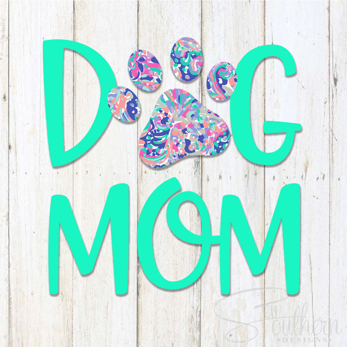 Cat Lilly Pulitzer Monogram Decal | Sew Southern Designs