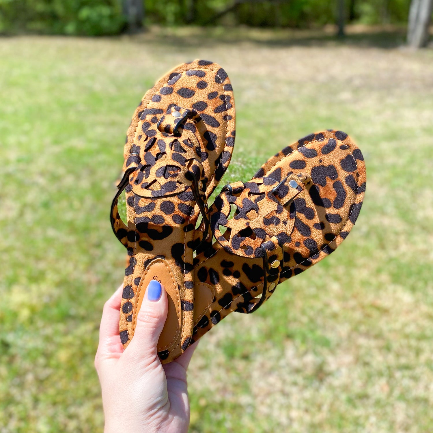 Mia Inspired Sandals - Cheetah – Sew 