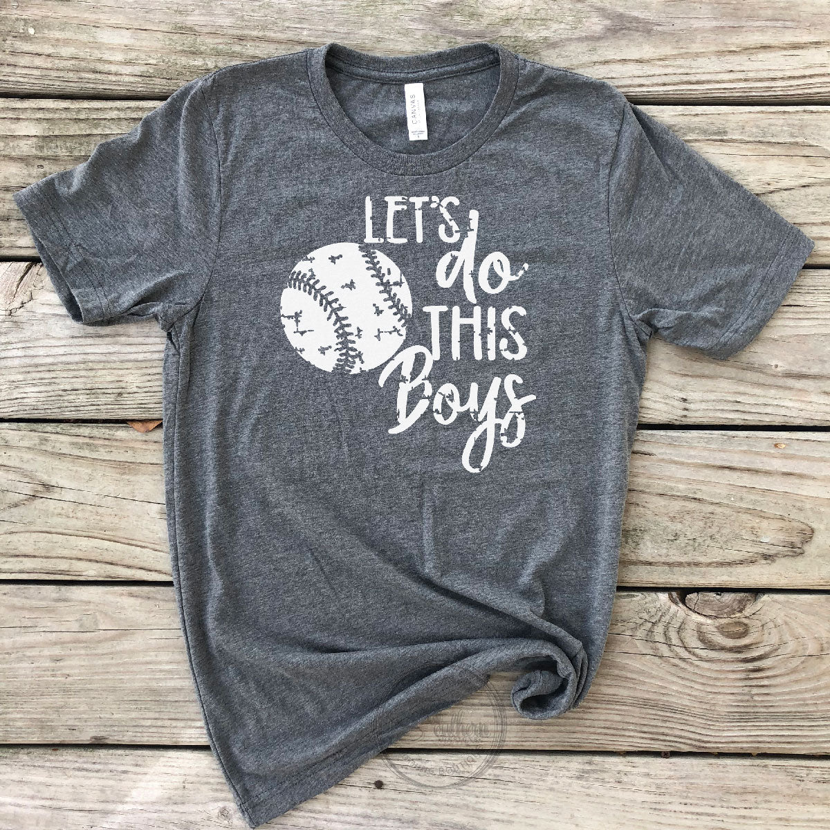 Download Let's Do This Boys Baseball Shirt - Dark Grey - Sew ...