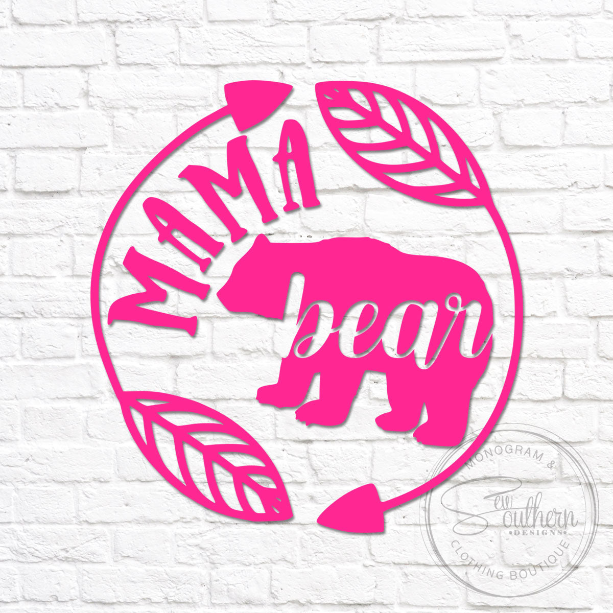 Download Mama Bear Arrow Frame Decal - Sew Southern Designs