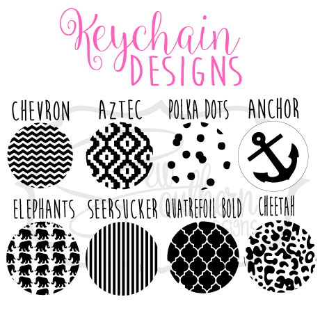 Download Monogram Keychain with Design - Sew Southern Designs