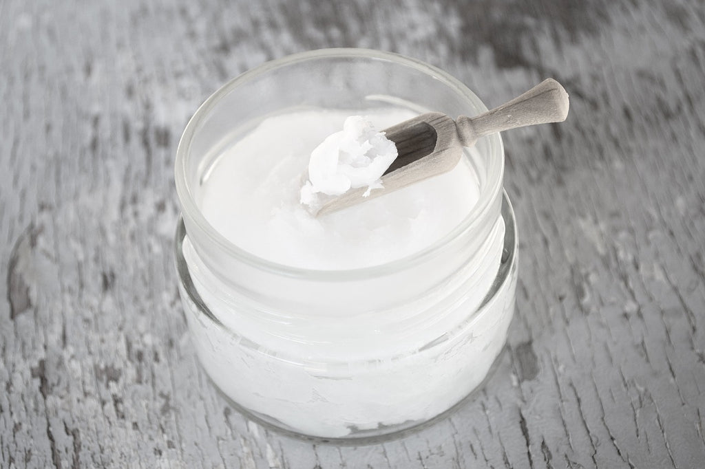 Coconut oil in a jar