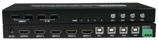 UNIMUX-HD4K-16 - 16-Port 4K HDMI USB KVM Switch