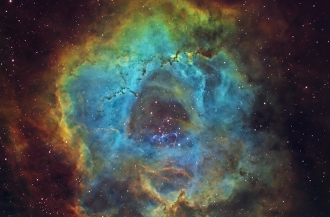 Astrophotography rosette nebula