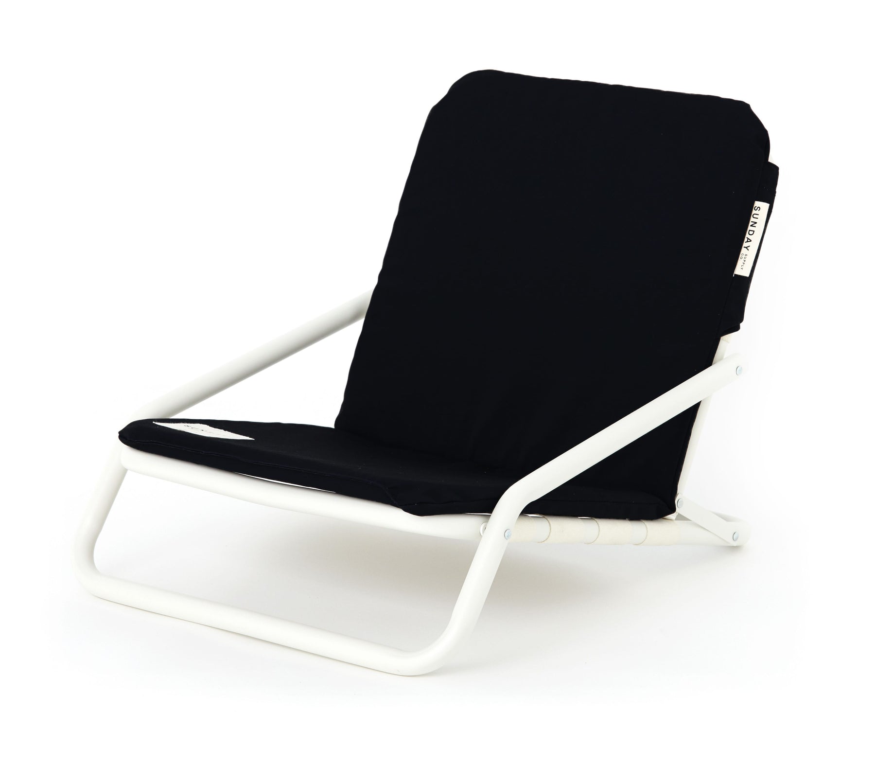 rio brands black folding beach chair