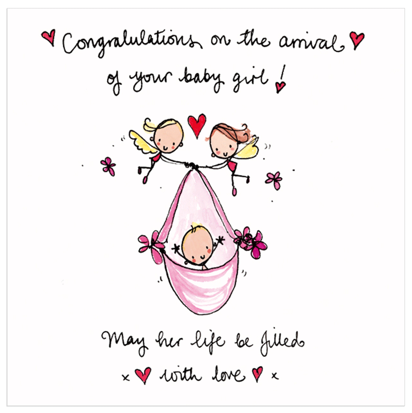 Congratulations On The Arrival Of Your Baby Girl Juicy Lucy Designs