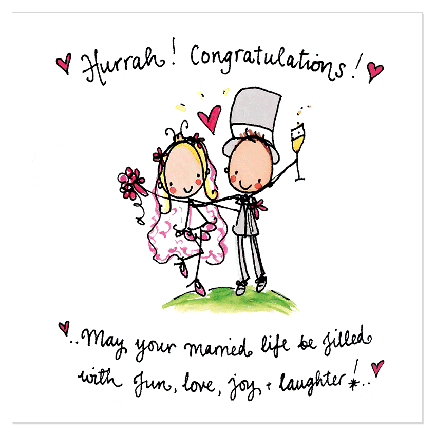 Hurrah Congratulations May Your Married Life Juicy Lucy Designs