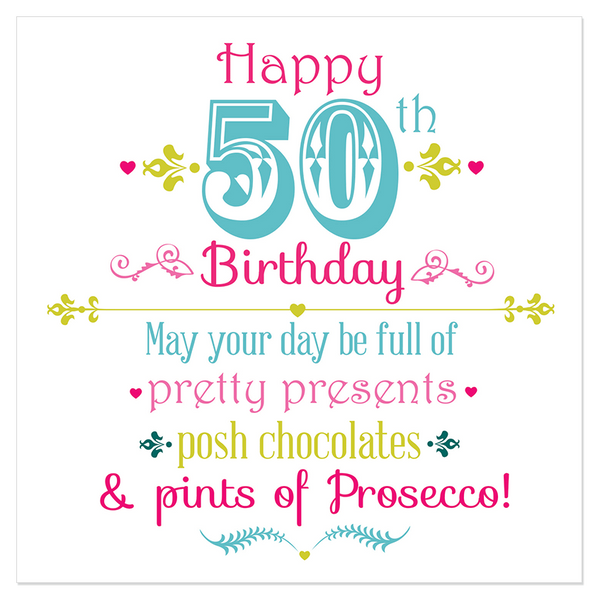 Happy 50th Birthday – Juicy Lucy Designs