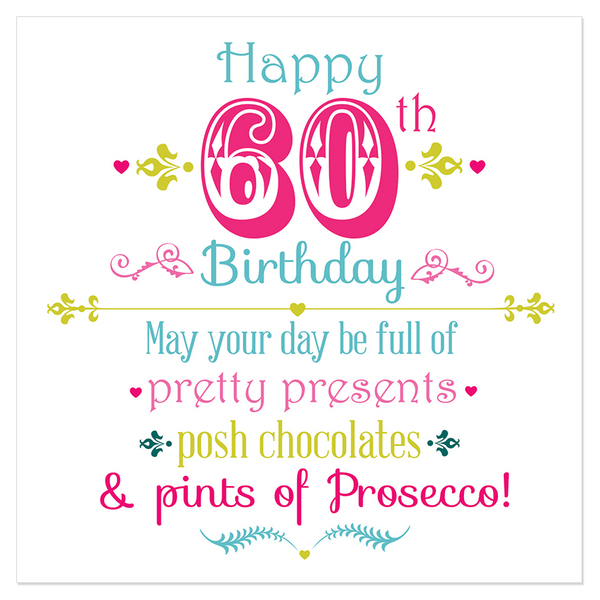 Happy 60th Birthday... – Juicy Lucy Designs