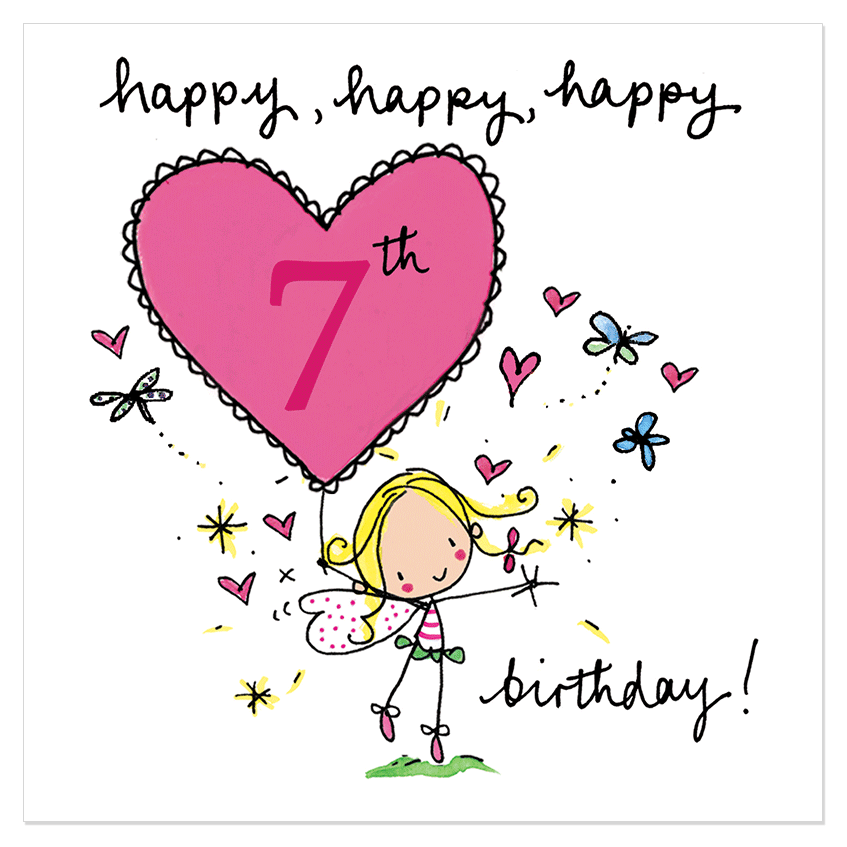 Happy Happy Happy 7th Birthday Juicy Lucy Designs