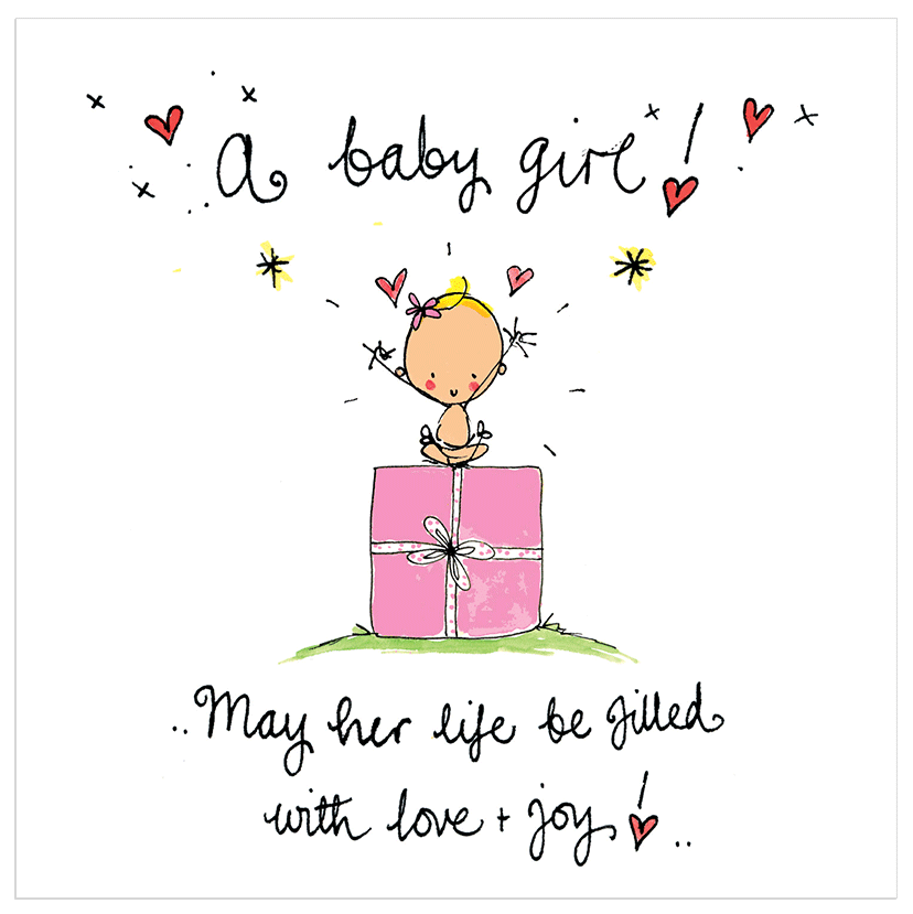 A baby girl! May her life be filled with love and joy! – Juicy Lucy Designs