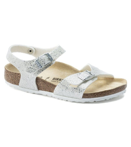 Birkenstock Children's Arizona Kids in Flashy Hologram Silver - Daniels  Shoes