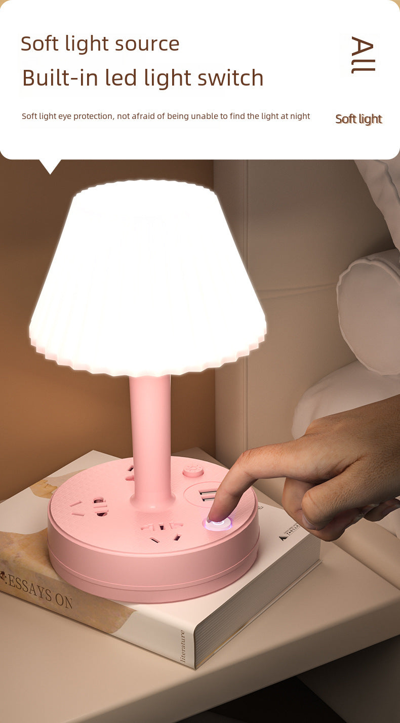 Lampara de escritorio multifunción con enchufe USB, 3 tipos de iluminacion - Ciaespinoza.com