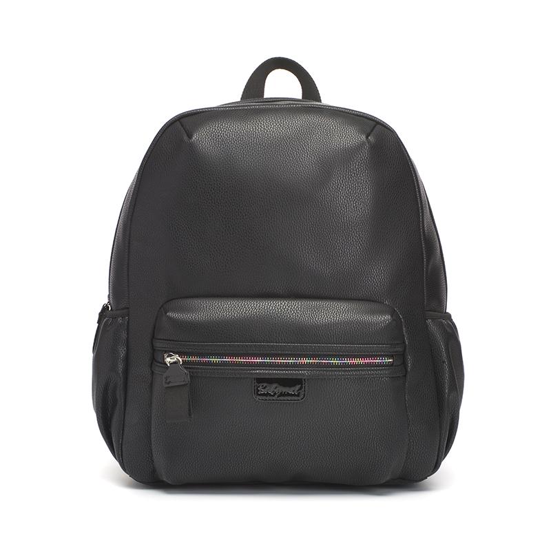 black vegan leather bag