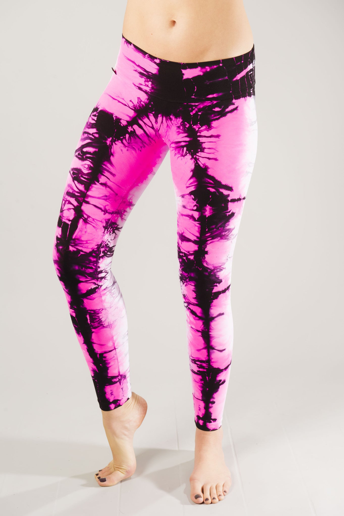 Leggins tie - Dye Seamless push up- pink Fluorescente