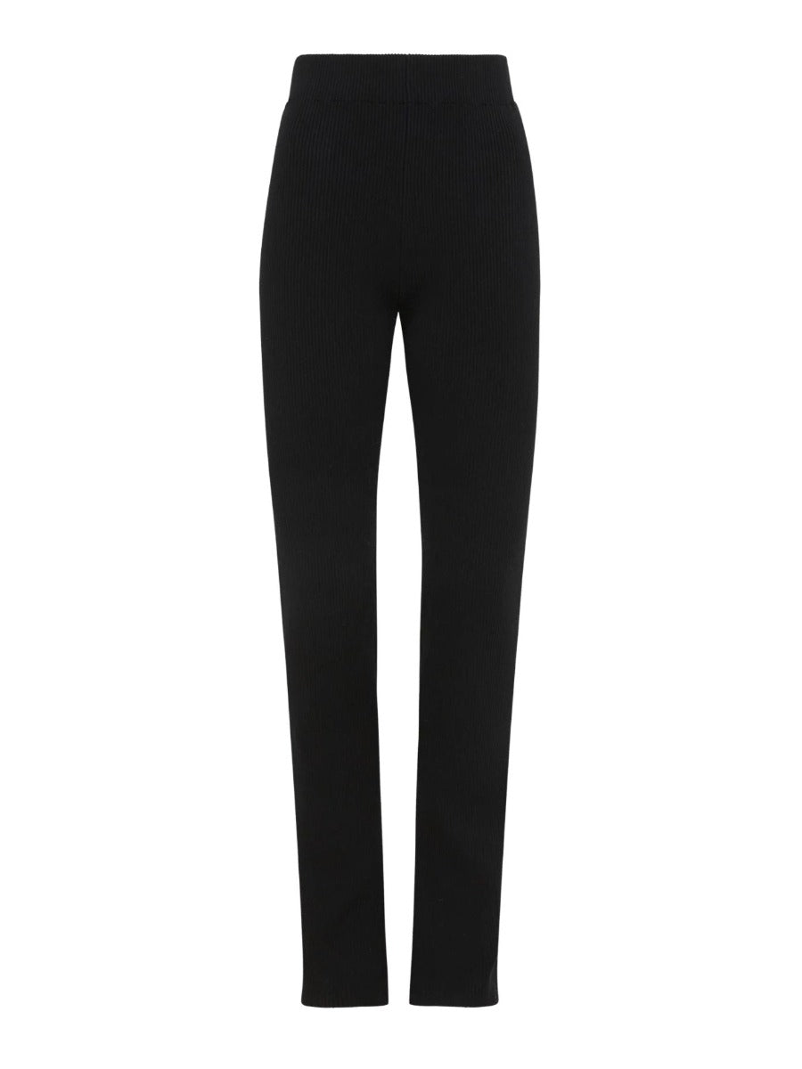 The Anais Rib Knit Pants Black