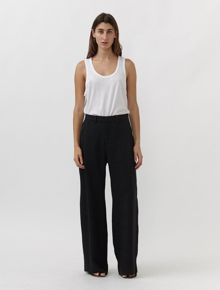 Slow Linen-Blend Trousers