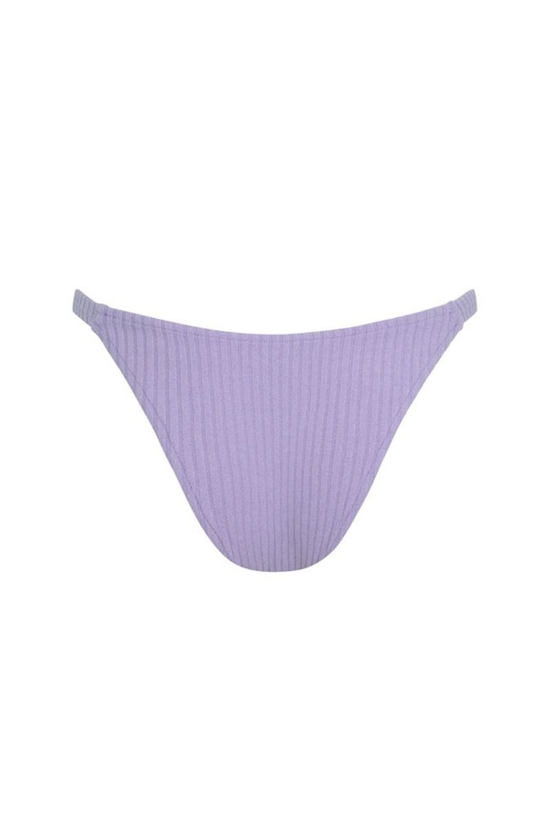 Cord Towelling Curve String Brief - Lilac