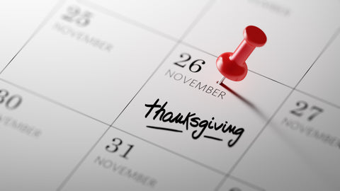 calendar for the holidays for thanksgiving 
